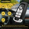 Smart Key Fob Replacement Keyless Entry Remote Fit for 20172022 Ford