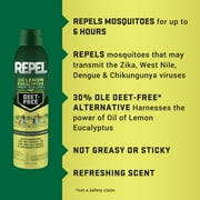 Repel Plant-Based Lemon Eucalyptus Insect and Mosquito Repellent, DEET-Free Bug Spray, 4 Oz