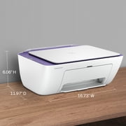 HP DeskJet 2942 Wireless All-in-One Color Inkjet Printer, 6 Months Free Instant Ink, Violet Tulip