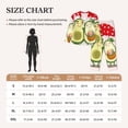 thumbnail image 3 of KLL Avocado Lovers Wearing Umbrella Print Women's Long Sleeve Pajamas with Pants Sleepwear Loungewear 2 Set-XX-Large, 3 of 7