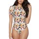 thumbnail image 1 of Balery Cute Cats Body de cuello redondo de manga corta para mujer Tops de manga corta Tops básicos-XX-Large, 1 of 7