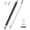 Black+White, variant on MEKO Stylus Pen for Touchscreen, 2 in 1 Disc Tip & Rubber Tip Stylus Pens, High Precision Capacitive Stylus with Replacement Tips for iPad, iPhone, Android Phones, Tablets (2 Pack)