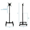 "MountIt! Portable Mobile TV Cart with Rolling Platform & Wheels
