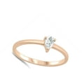 thumbnail image 4 of CHOOSE YOUR COLOR Clear CZ Elegant Promise Ring .925 Sterling Silver Band White Female Size 6, 4 of 4