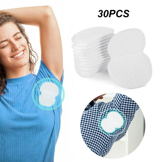 FSTDelivery Coussinets Anti-Transpiration pour Aisselles, Coussinets Absorbants pour Aisselles pour Hommes et Femmes, Coussinets Absorbants Jetables Adaptés aux Femmes Qui Transpirent, Confortables, Inodores, Invisibles, 30/50/100 Pcs