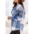 thumbnail image 2 of Rosvigor Flannel Shirts for Women Plaid Jackets Long Sleeve Shackets Womens Button Down Coats Warm Blouses, 2 of 6