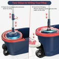 thumbnail image 4 of SUGARDAY Spin Mop and Bucket System with Wringer Set for Floors Cleaning, Red, 4 of 7