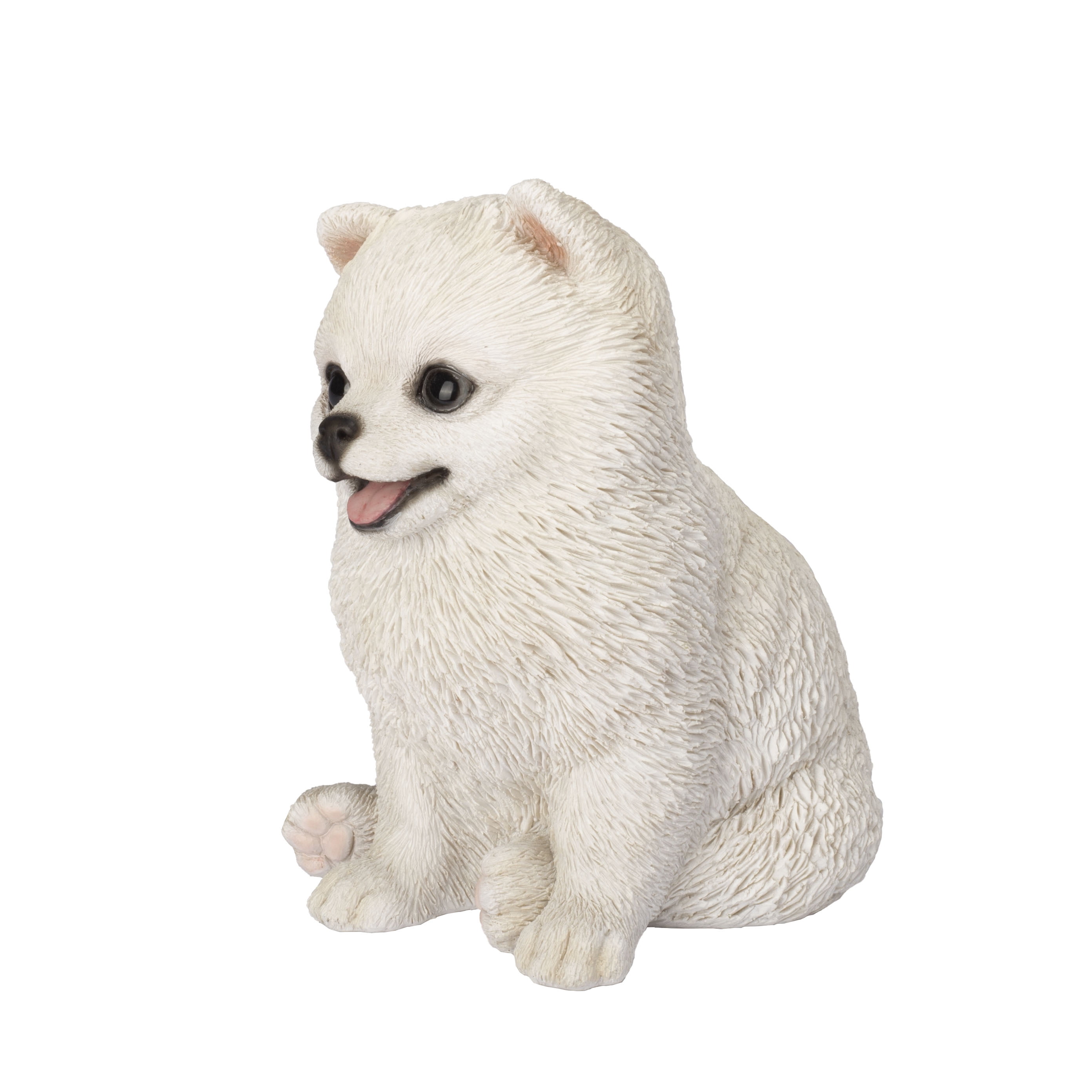 SOREAL White Pomeranian | Handpainted Decorative Puppy Statue for Home & Garden Decor | Premium Polyresin Dog Statue | Gift for Dog Lovers | Weather-Resistant Indoor/Outdoor Decor