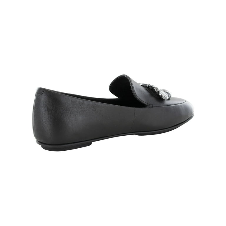 Fitflop Womens Lena Cluster Leather Loafer Shoes Black US 6