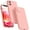 Pink, variant on 3 in 1 Compatible with iPhone 12 Mini Case,[Camera Protection] with 2 Pcs Screen Protectors,Slim Liquid Silicone [Microfiber Lining] Shockproof Phone Case for 12 Mini 5.4 inch (Gray)