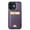 Purple, variant on Allytechgroup Case for iPhone 12 Mini with Detachable Cards Holder, RFID Blocking 2 In 1 Wallet Case with Kickstand Shockproof Back Cover Shell for iPhone 12 Mini, Black