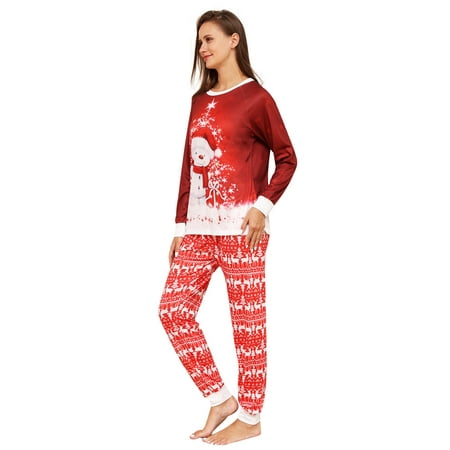 

DeHolifer Christmas Pajamas for Family Matching Pjs Set Xmas Printed Clothes for Teens Womens Mens 2023 Gifts Red XL