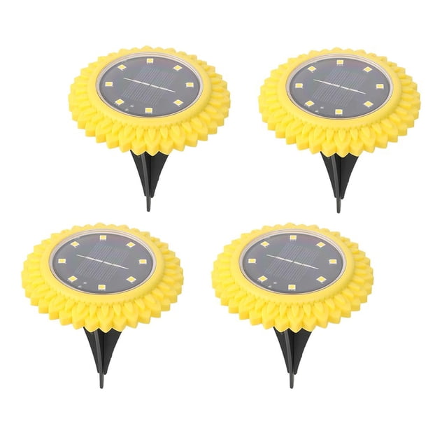 Lámpara De Suelo De Flores Alimentada Por Energía Solar 8 Led 600Mah Iluminación Suave Ip65 Impermeable Paisaje Farola Para Jardín Césped Pasarela 4 Uds Noticed HA026356-02