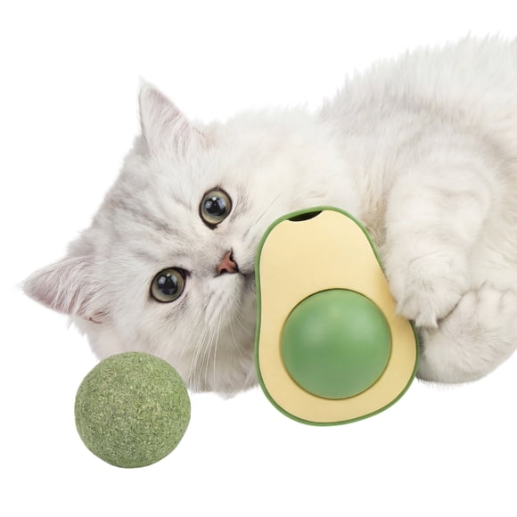 One Paw, ensemble de jouets pour chats avec balles à l'avocat et à l'herbe à chat, vert