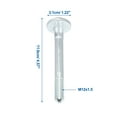thumbnail image 4 of Unique Bargains Suspension Arm Alignment Eccentric Adjustment Cam Bolt Camber Screw for Mercedes-Benz No.A0029903020 Silver Tone, 4 of 6