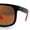 Black Red - Orange Mirror, variant on Kush Classic Matte Sport Horn Rim Plastic Color Mirror Sunglasses [Black Blue - Blue Mirror]