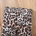 thumbnail image 6 of newwalpole Kids Toddler Girl Clothes Print Graphic Top + Leopard Print Flare Leg Pants 2PC Summer Clothing Set Yellow for Size 3-4 Years, 6 of 7