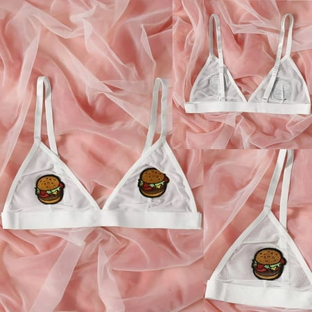 

Ykohkofe Sexy Women Lady Lace Gathered Bra Adjustable Pair Of Thin Breast Cup Underwear