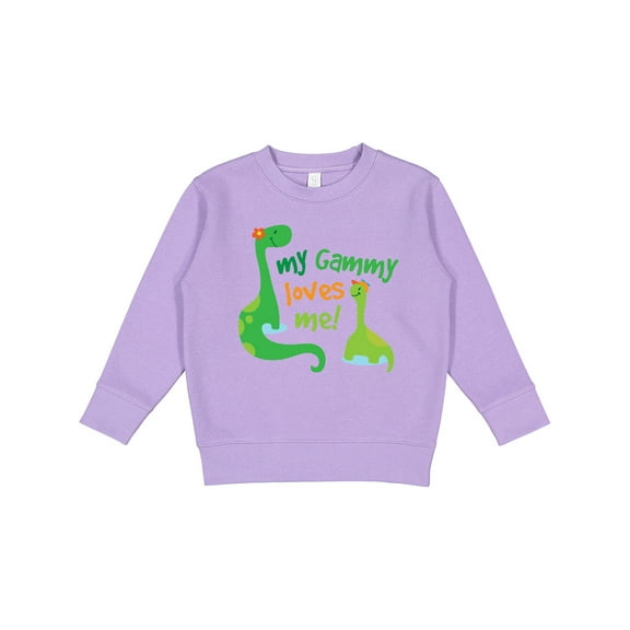 Inktastic My Gammy Loves Me Grandson Dinosaur Toddler Sweatshirt