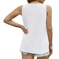 thumbnail image 4 of XFLWAM Womens Summer Tank Tops Pleated Crew Neck Sleeveless Tops for Women Casual Flowy Blouse, 4 of 8