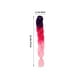thumbnail image 2 of Peluca de coleta sintética degradada tricolor, trenza de pelo de extensión larga para mujer, niña, dama (55 púrpura, rojo, rosa claro), 2 of 7