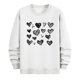 thumbnail image 3 of TaTaai Men's Valentine Heart Print Long Sleeve Round Neck Pullover, Valentine's Day Gift, Casual Sports Activewear Top Gift, 3 of 6