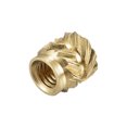 thumbnail image 4 of Uxcell Knurled Insert Nut M3 x 5mm L x 5mm OD Female Thread Brass Embedding Nut 60 Pack, 4 of 5
