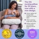 thumbnail image 3 of Almohada de Lactancia  Almohada ergonómica con biberón y Lactancia con Alta y Firme, Gran área, cojín Repelente al Agua con Funda Lavable; Baby Safety Alliance Verified  Hojas Suaves Grises, 3 of 9