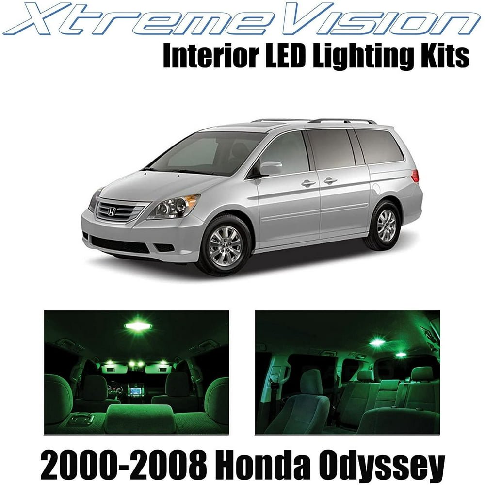 Xtremevision Interior LED for Honda Odyssey 20002008 (12 Pieces) Green