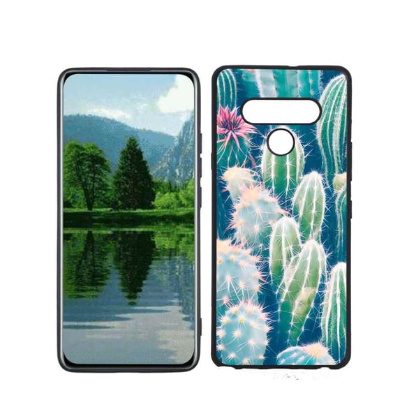 Cactus-128 Phone Case, Degined for LG Stylo 6 Case Men Women, Flexible Silicone Shockproof Case for LG Stylo 6