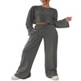 thumbnail image 1 of Ensemble Deux Pièces pour Femmes – Pantalons à Cordon en Tricot Côtelé, 1 of 3