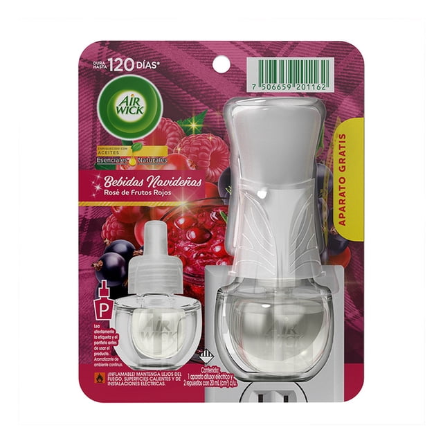 Air Wick Líquido Eléctrico 1+2 Rosé de Frutos Rojos 20 mL c/u