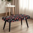 thumbnail image 3 of Yuyamidu Ladybug Dining Table Bench Cover Non Slip Removable Bench Slipcover with Elastic Edge Breathable Rectangle Seat Protector Gift for Holiday, 3 of 8