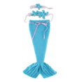 thumbnail image 4 of 1 juego de accesorios de fotografía de sirena para recién nacidos, disfraz de bebé, suéter de ganchillo tejido, trajes de cosplay (azul cielo), 4 of 8