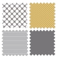 thumbnail image 4 of Bacati - Dots/Stripes Grey/Yellow Musical Baby Crib Mobile, 4 of 8