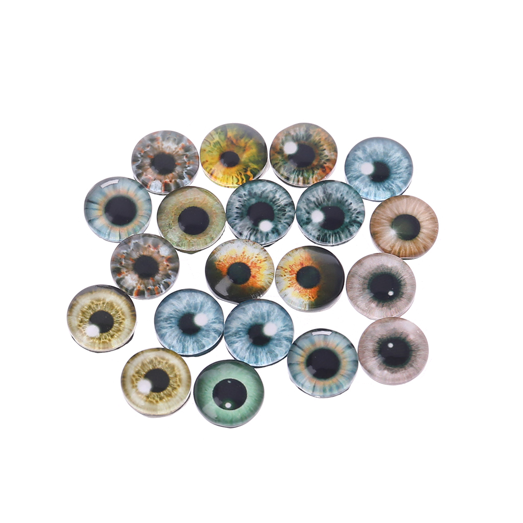 20Pcs Glass Doll Eyes Animal DIY Crafts Eyeballs For Dinosaur Eye  Accessories Jewelry Making Handmade 8mm/12mm/18mm 