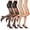 2 Black 2 Nude, variant on Women's Sheer Tights - 20D Control Top Pantyhose with Reinforced Toes, 3 Pairs, Black, M