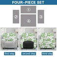 thumbnail image 6 of FOR U DESIGNS Hibiscus Green Print Recliner Chair Covers with Arms, Breathable Chair Covers for Living Room Non-Slip Sofas Couches Slip Covers Home Decor Accessories, 6 of 8