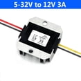 thumbnail image 3 of Phyun Universal (5-32V) To 12V 3A Dc Power Voltage Regulator Stabilizer Converter 12 Volt Power Supply For Car Radio Speaker, 3 of 5