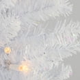 thumbnail image 2 of National Tree Company Pre-Lit Artificial Christmas Tree, White Tinsel, White Lights, Includes Stand, 7 feet, 2 of 2