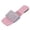 A-Pink, variant on Women Sparkly Glitter Flat Beach Slippers Faux Leather Soft Sole Slides Casual Summer Indoor Outdoor, B-Black