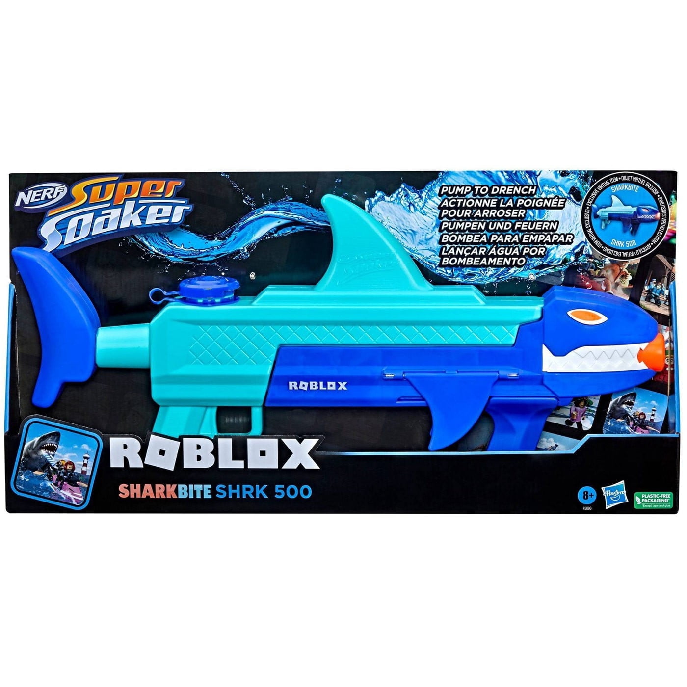 Roblox Super Soaker Sharkbite SHRK 500 Water Blaster [with Virtual Item Code!]