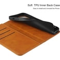 thumbnail image 6 of Wallet Case for iPhone 12 Mini,Premium PU Leather Flip Folio Case with Card Slot,Stand Holder and Magnetic Closure [TPU Shockproof Interior Protective Case] for iPhone 12 Mini 5.4",Khaki, 6 of 13