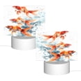 thumbnail image 2 of Fotbe Three Goldfish Watercolor Splash Pattern Acrylic Night Light Gift with 3 Color ModesTouch-Sensitive LED Lamp Perfect Gift for Mother's Day, Birthday, or Christmas, 2 of 9