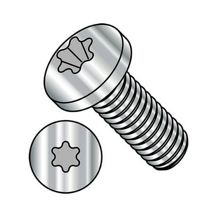 #4-40 x 1/4 in Torx Pan Machine Screw, Plain Steel, 5000 PK