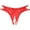 Red, variant on Bigersell Womens Lace G-String Thongs Crotchless Lingerie Panties Underwear Cut Out Strappy Lace Briefs Women’s Underpants Hot Pink One Size