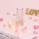 thumbnail image 5 of Guirnalda romántica de luces con pompones de imitación de diamantes de San Valentín de 2 m, funciona con pilas, con cuentas decorativas LED blancas cálidas y pompones rojos de peluche suave |, 5 of 8