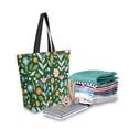 thumbnail image 2 of FORMRS Womens Canvas Tote Bag with Zipper Inner Pocket Shoulder Handbag, Flourish Flowers Pattern, 2 of 7