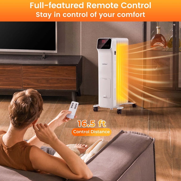 Costway 1500W Oil Filled Radiator with Remote Control photo 6