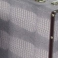 thumbnail image 3 of Benzara BM205922 Valise de Style Coffre avec Toile Imprimée Texturée Covering&44; Gris - Lot de 2, 3 of 5
